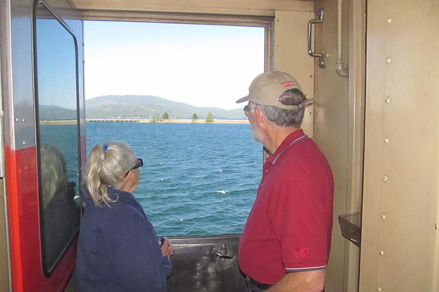 200 73 Mary Hoffman and Steve Binning View Lake Pend Oreille near   Sandpoint Idaho